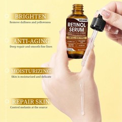 3 Pack Face Serum Set – Vitamin C, Hyaluronic Acid & Retinol – Brightening, Hydr