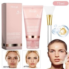Collagen Night Wrapping Mask Overnight Wrapping Peel Off Natural Facial Mask 75g