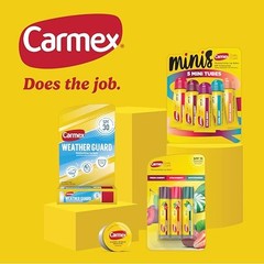 Carmex Classic Medicated Lip Balm 9-Count Variety Pack 3 Tubes 3 Sticks 3 Jars
