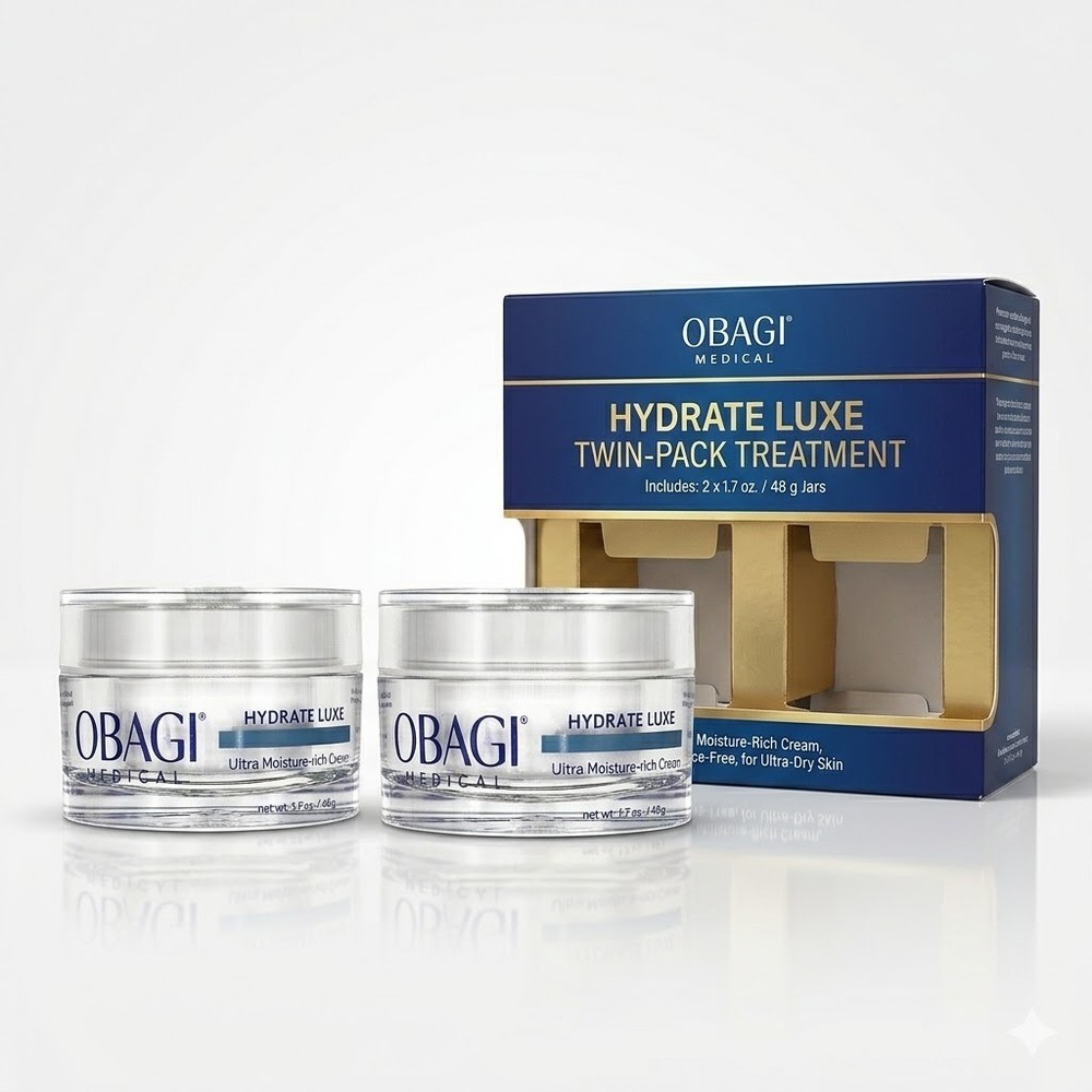 Obagi Medical Hydrate Luxe Moisture-Rich Cream (Pack of 2) Twin Treatment 1.7oz