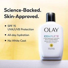 Olay Complete Daily Moisturizer SPF 15 Broad Spectrum Sunscreen Sensitive 4oz