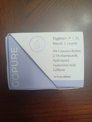 goPure Tighten & Lift Neck Moisturizer Cream for Visibly Firming 1.7 oz 03/2028