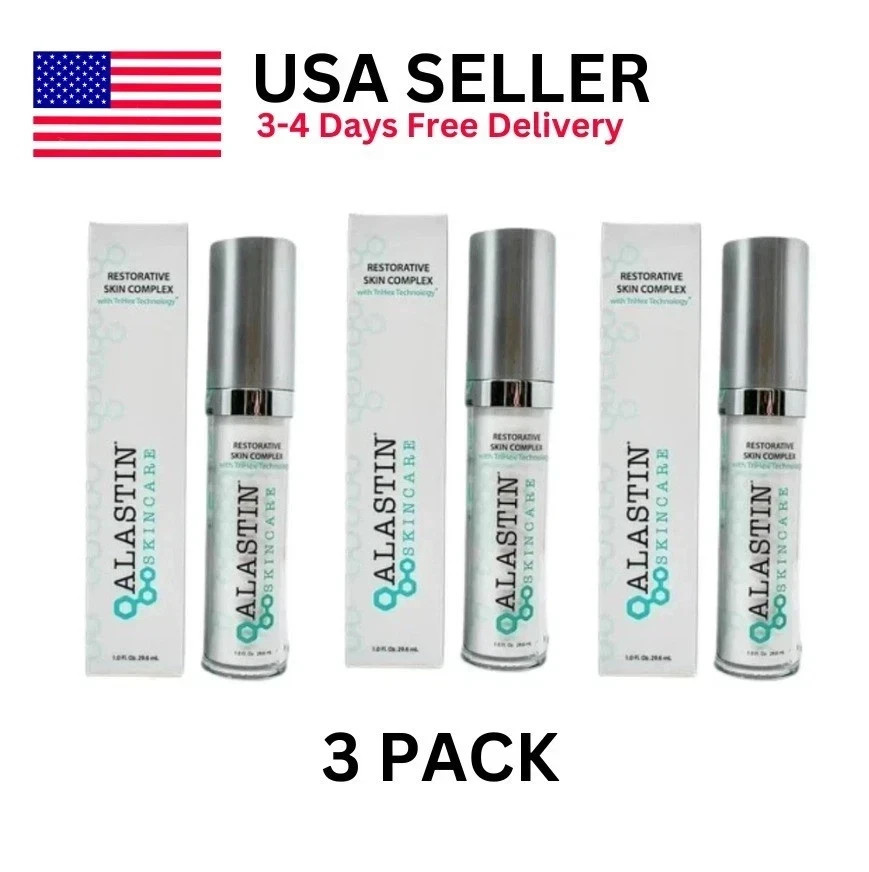 3 PACK Alastin Skincare Restorative Skin Complex with TriHex Tech 1fl oz/ 29.6ml