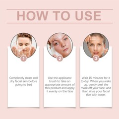 1-6PACK Collagen Overnight Wrapping Peel Off Facial Mask Renewal Night Skin Care