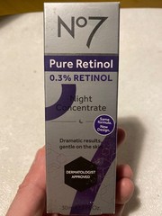 No7 Pure Retinol 0.3%RETINOL Night Concentrate Full Sz New In Original Box