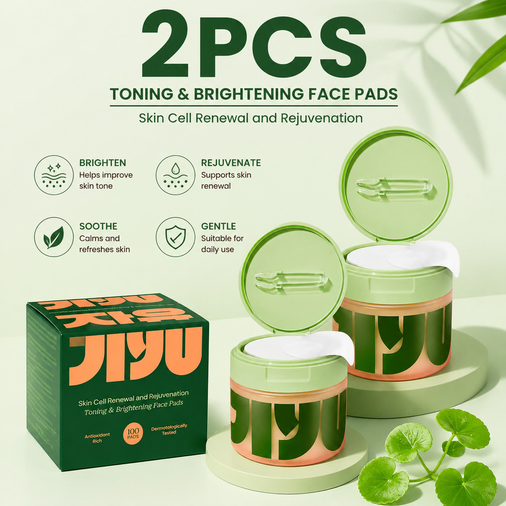 2PCS Jiyu Skincare Anti-Aging, Dark Spot & Wrinkle Minimizing Toner Pads 100Pc