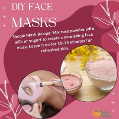 Rose Petal Powder Natural, Chemical Free for 2 Ounce (Pack of 1)