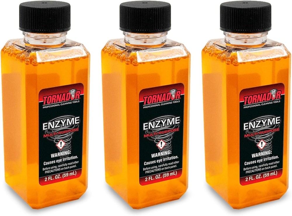 Tornador TC-ENZYME Multi-Purpose Enzyme Cleaner 2oz 3-Pack | Heavy-Duty Spot & S