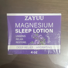 ZAYUU Magnesium Hydrating Night Treatment Body Lotion, Lavender Scent 4 oz