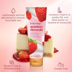 Shea Butter Body Cream 8 oz Strawberry Cheesecake Moisturizing Lotion