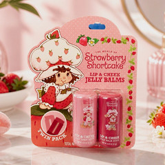 Strawberry Shortcake Lip & Cheek Jelly Balm Twin Pack 2 Pc Lip Balm Set New