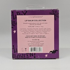 5 Piece HAPPY HALLOWEEN Lip Balm Set Hydrating & Softening Cruelty Free