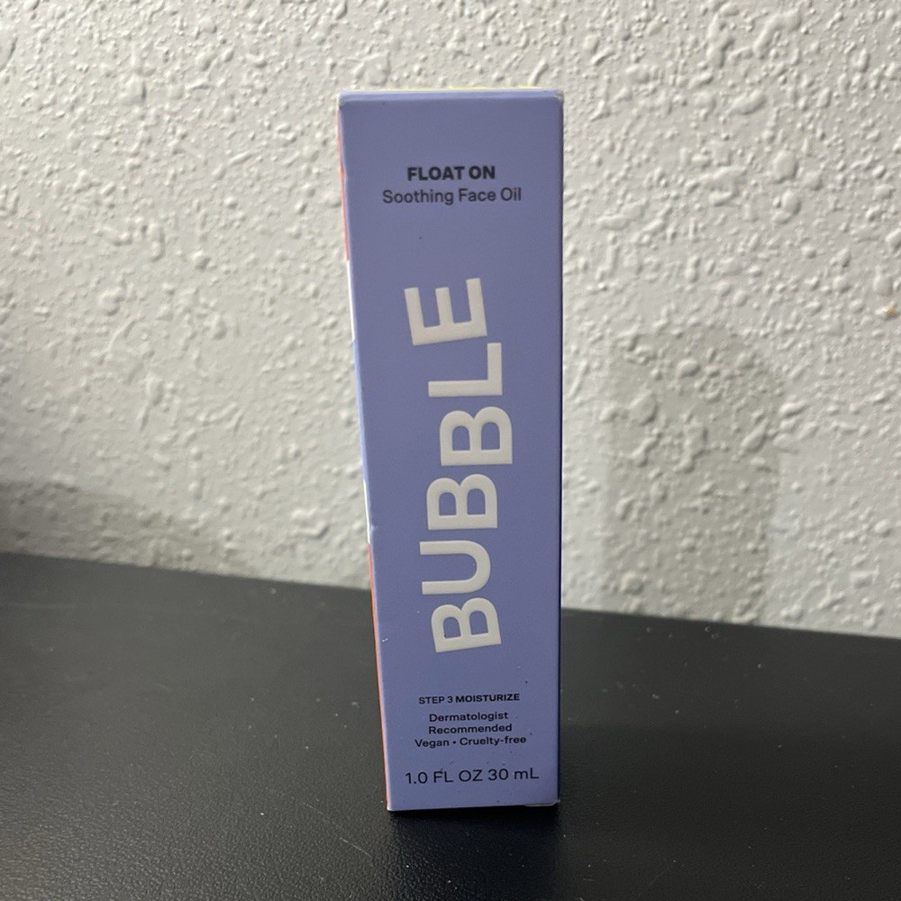 BUBBLE Float On Soothing Face Oil Moisturizer Hydration 1.0 fl oz Vegan