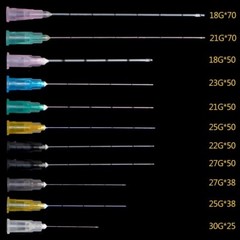 Sterile Cannula Pins Microcannula Blunt Tip for Filler 18G-30G 10Pcs Pins Newest