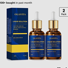 OLAVITA Liquid Solution Peptide Serum Wrinkles Firming 1 fl oz 2 Pack