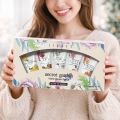 Jigott Secret Garden Hand Cream Set 5 Floral Scents 100 ml x 5