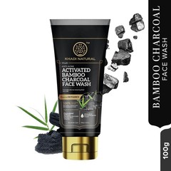 Khadi Natural Activated Bamboo Charcoal Foaming Face Wash 100g