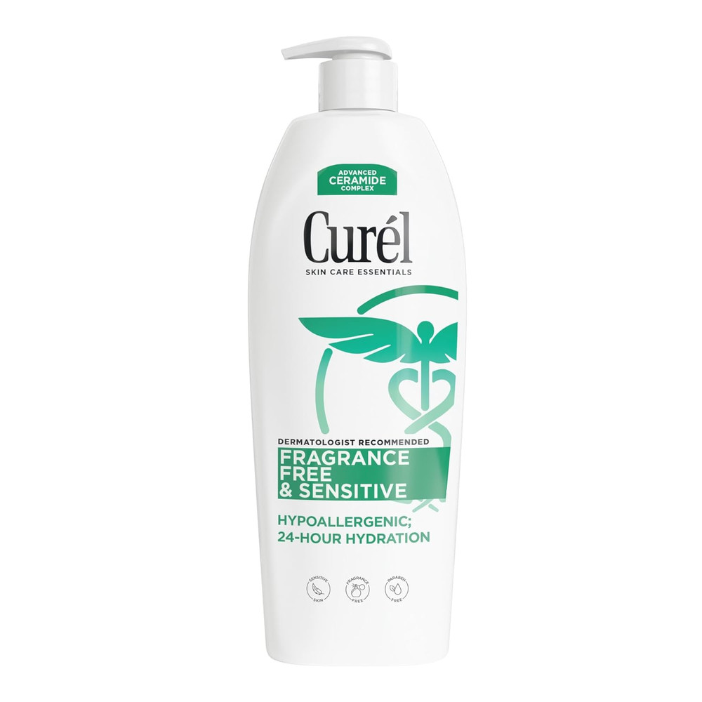 Fragrance Free Comforting Body Lotion, Unscented Dry Skin Moisturizer for Sensit