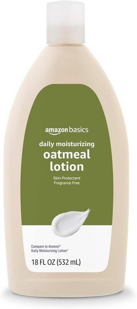Amazon Basics Daily Moisturizing Oatmeal Body Lotion, Fragrance Free, Non-Greasy
