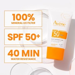 Mineral Sunscreen SPF 50+ Tinted Multi Defense Fluid Water Resistant UVA UVB