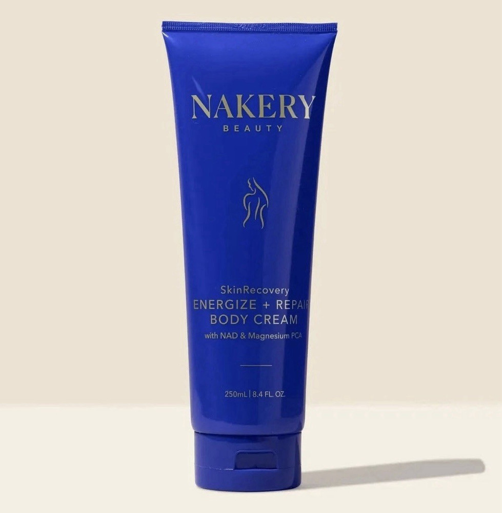 NAKERY Beauty SkinRecovery Energize + Repair Body Cream Moisturizer, NAD 8.4