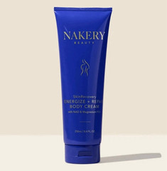 NAKERY Beauty SkinRecovery Energize + Repair Body Cream Moisturizer, NAD 8.4