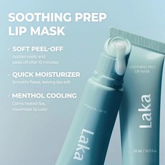 Laka Soothing Prep Lip Mask 10ml/0.33 fl.oz Cooling Peel-Off Lip Mask