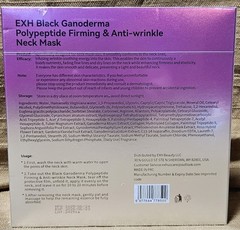 EXH Black Ganoderma Polypeptide Firming Anti-Wrinkle Neck Mask 7g x10