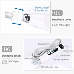 3 in 1 EMS + RF + Mesotherapy Gun No Needle Skin Rejuvenation Anti Aging Device