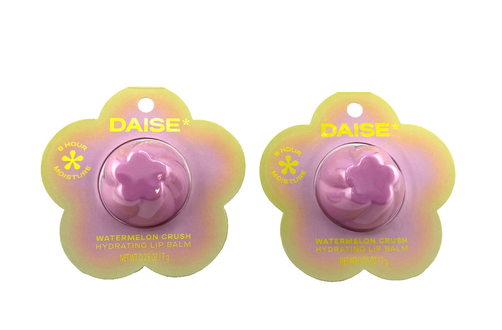 Daise Beauty Watermelon Crush Hydrating Lip Balm – 0.25 oz (7g) 2 Pack