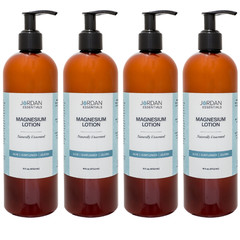 X4 Jordan Essentials Naturally Unscented Magnesium Lotion – 64 oz