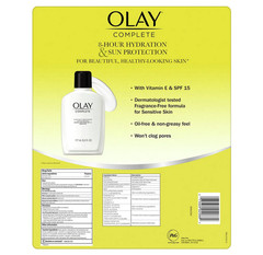 Olay Complete Sensitive Moisturizer, SPF 15, 6 fl. oz., 2 ct.