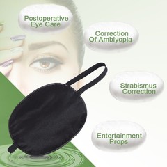 Durable Black Silk Eye Patch for Eye Health – Ideal for Strabismus Correction