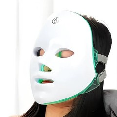 LED Face Mask Light Therapy 7 Color Photon Blue & Red Light Facial Skin Care
