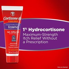 Maximum Strength Intensive Healing Lotion for Eczema, 1% Hydrocortisone, 3.5 Oz.