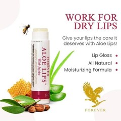 6 Sets Forever Living ALOE LIPS with Jojoba and Beeswax Total 6 pieces