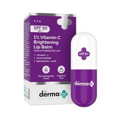The Derma Co 1% Vitamin C Brightening Lip Balm with SPF 50 PA +++ (4.5gm)