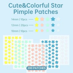 REDANHA 200 Count Star Pimple Patches for 1 (Pack of 200), The Stars