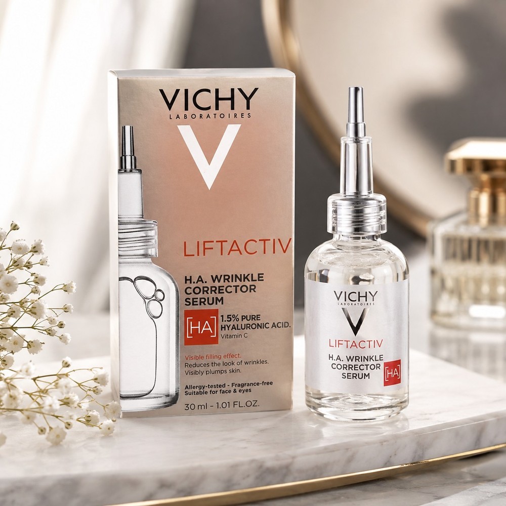 Vichy LiftActiv Supreme H.A. Wrinkle Corrector Hyaluronic Acid Face Serum – 1oz