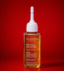 Clarins Lotus Treatment Oil Rebalances Combo Oily Skin Salon Size 4.2 Oz NWOB