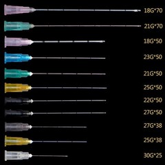 Disposable Puncture Micro Blunt-Tip Cannula for Fillers 18/21/22/23/25/27/30G US