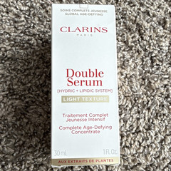 Clarins Double Serum Light Texture Face Serum Age-Defying Concentrate 1 fl oz