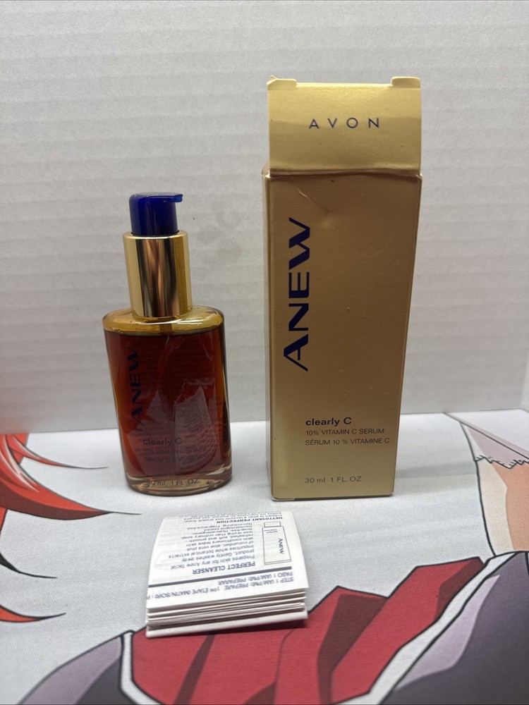 Avon Anew clearly C Serum 10% Vitamin C 1 .oz NOS for wrinkles/lines t5