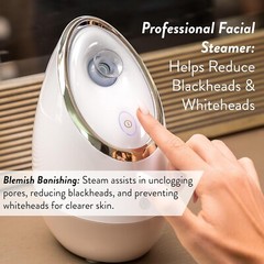 Facial Steamer SPA+ Microderm GLO Nano Ionic Facial Sauna & Humidifier Portable