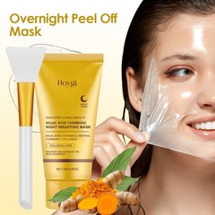 Kojic Acid Turmeric Night Wrapping Mask Collagen Overnight Peel Off Facial Mask