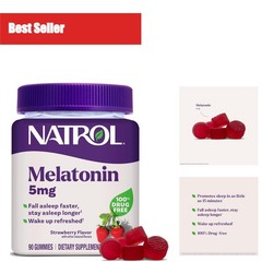 Natrol Melatonin 5mg Gummies – Sleep Support for Adults, 90 Count
