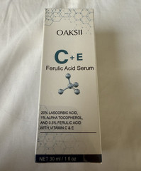 OAKSII C+E Vitamin C & E Ferulic Acid Face Serum Vegan 1 fl oz