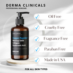 Copper peptide + Matrixyl 3000, Collagen, Hyaluronic acid, AntiAging Serum – 4oz