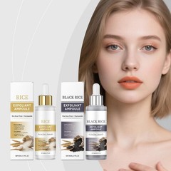 N SHOT GLOW EXFOLIANT RICE AMPOULE (WHITE RICE/BLACK RICE) 80ML PEEL E W