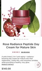 Clarins Multi-Intensive Rose Radiance Face Cream 1.7 oz Day Treatment Anti-Aging
